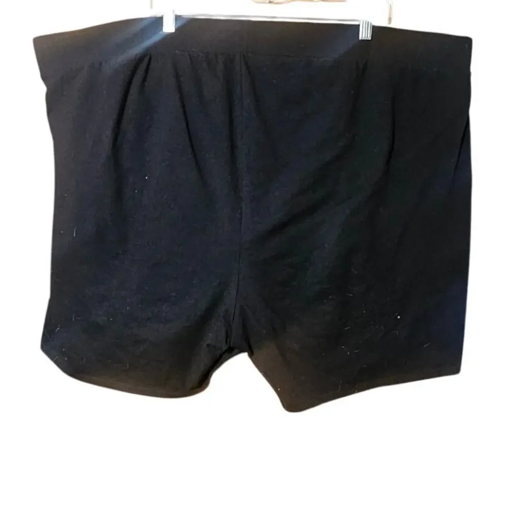 Torrid Black Pull On Cotton Blend Shorts Size 6X